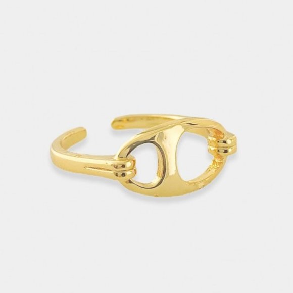 Urban Outfitters Jewelry - NEW 18K Gold plated Mariner Open Adjustable Ring